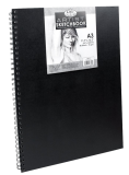 Royal & Langnickel black sketch book - A3, 80 de coli