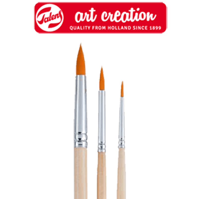 Pensule pentru ulei /acilice/guaș ArtCreation – set de 3 buc