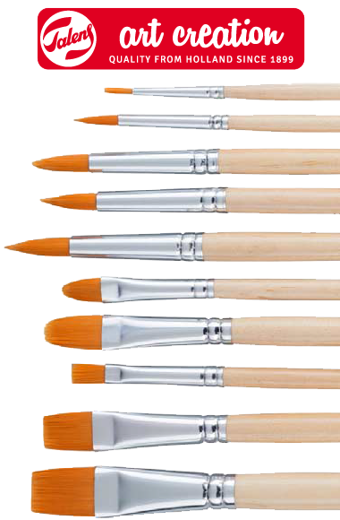 Pensule pentru ulei /acilice/guaș ArtCreation - set de 10 buc