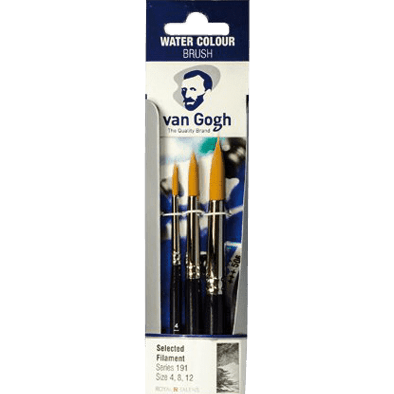 Pensule pentru acuarelă Van Gogh 191 - 3 buc  - 4 - 8 - 12