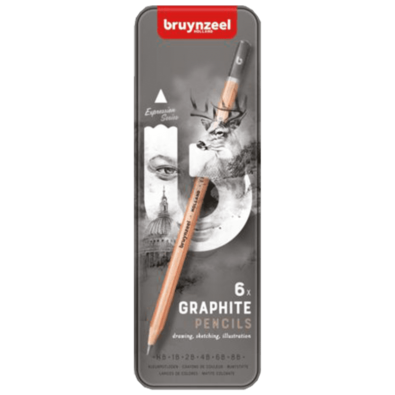 Creioane de grafit Bruynzeel Expression - set de 6 buc