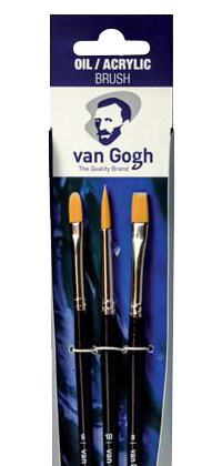 Pensule pentru ulei /acilice Van Gogh set - 294/295/296 - 3buc