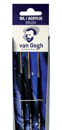 Pensule pentru ulei /acilice/guaș Van Gogh 295 - set de 3buc - 000-0-2