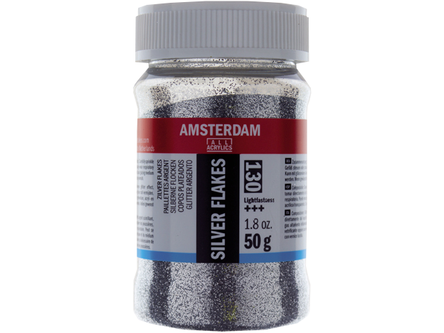 Amsterdam glitre argintii - 50g