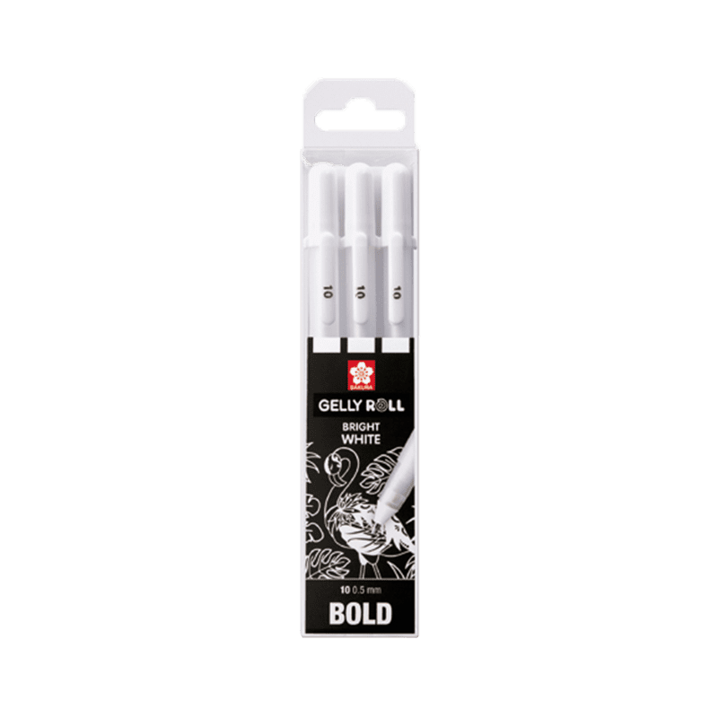 Sakura Gelly Roll Bright White Bold 10 – set de 3 buc