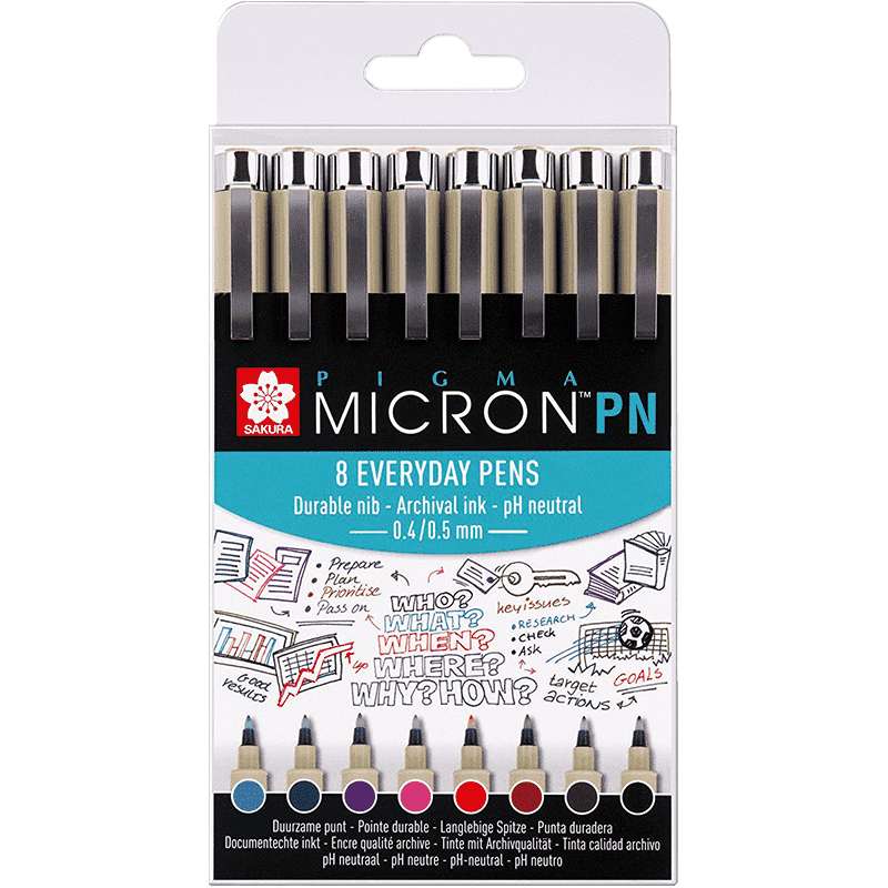 Sakura Pigma® Micron PN Office set – 8buc