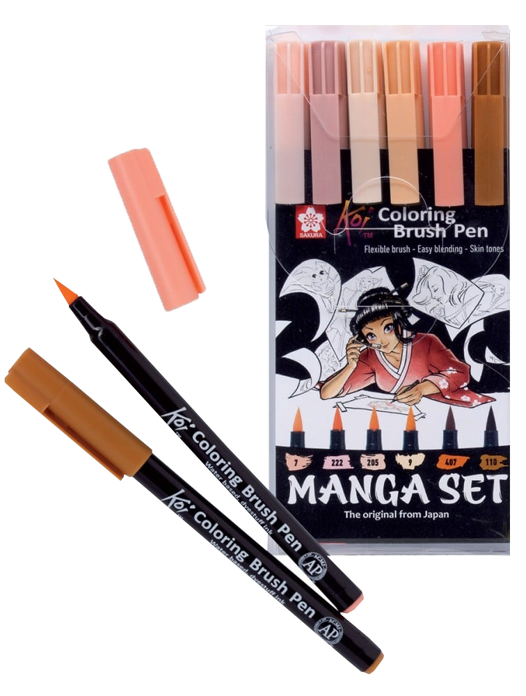 Markeri Sakura Manga Koi Creative - set de 6 buc