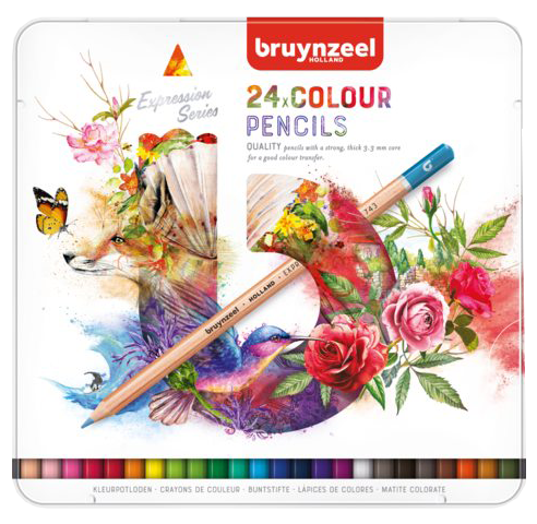 Creioane colorate Bruynzeel Expression - set de 24 buc