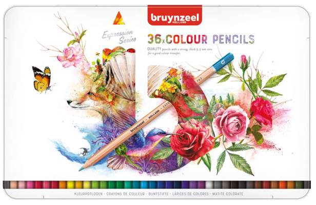 Creioane colorate Bruynzeel Expression - set de 36 buc