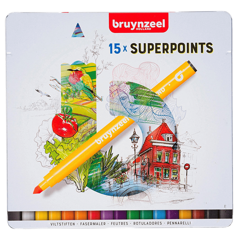 Carioci Bruynzeel Superpoints - 15 buc