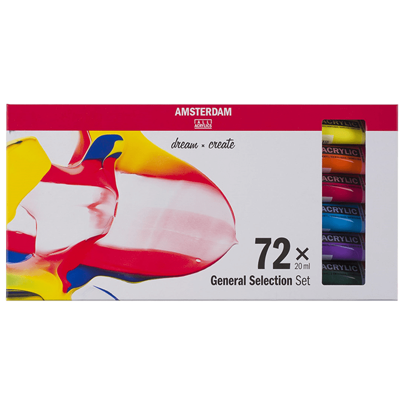 Culori acrilice Amsterdam - set 72 x 20ml - General selection