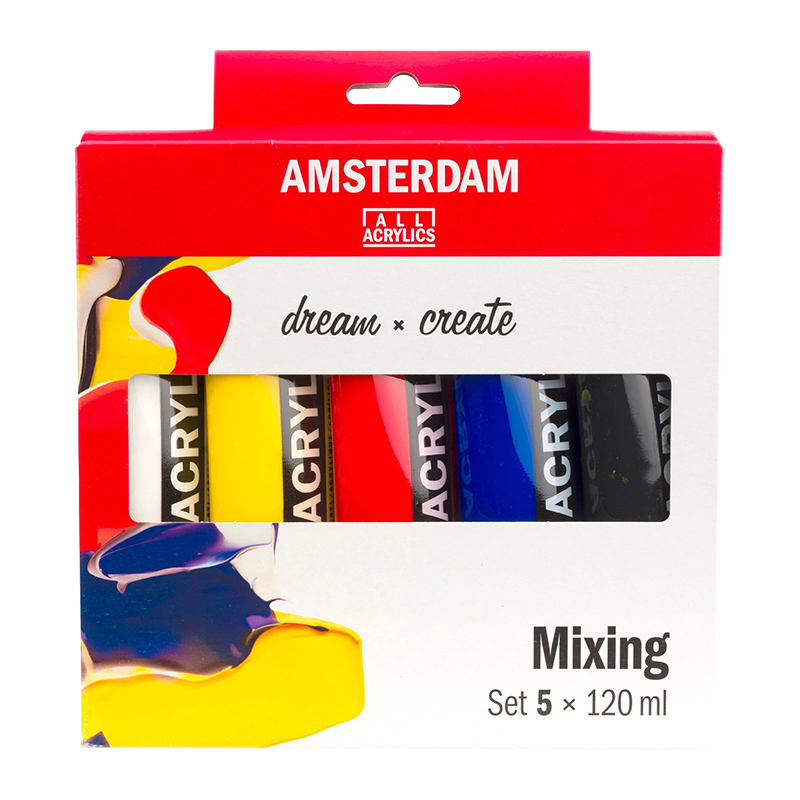 Culori acrilice Amsterdam Standard 5 x 120ml - Mixing set