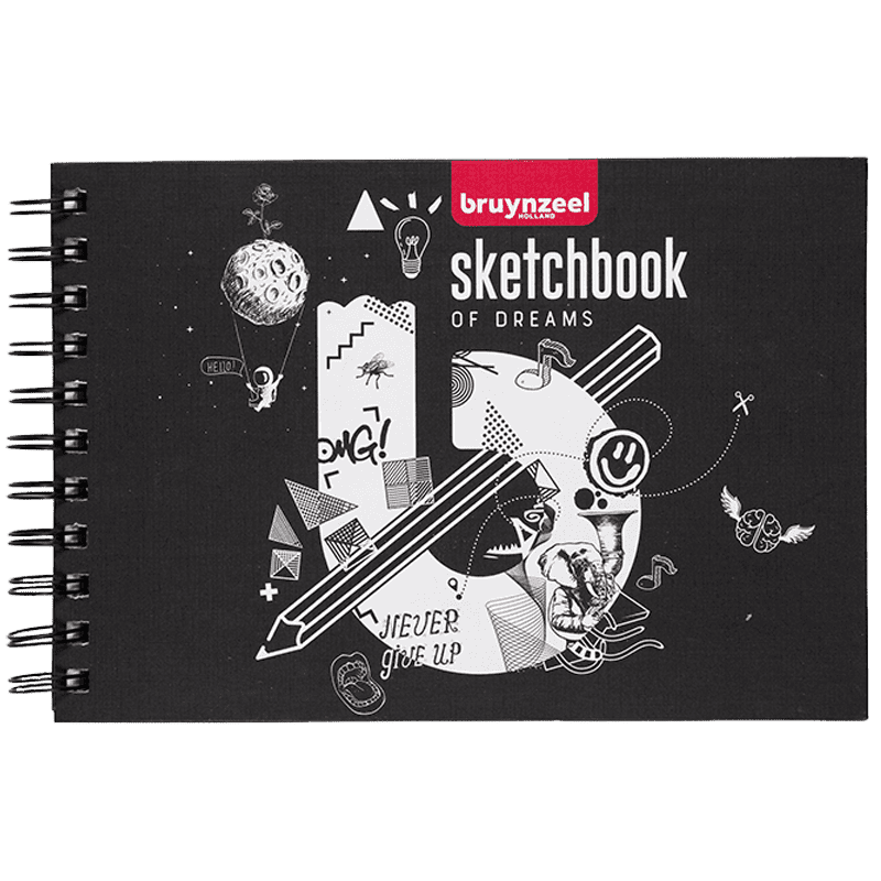 Bruynzeel Sketchbook 19,5 x 14,7 cm, 140g/m2, 80 de hârtii