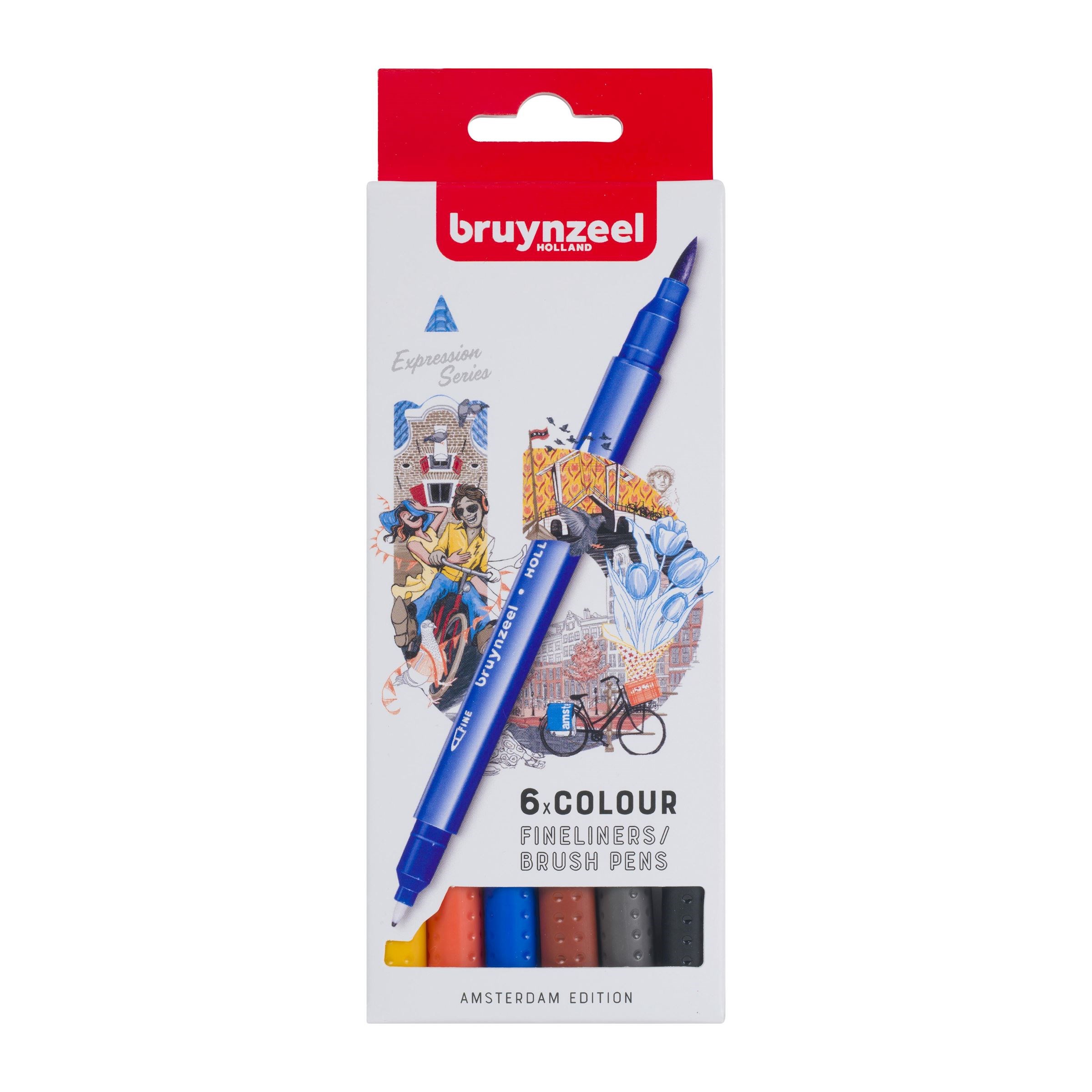 Bruynzeel Fineliner Amsterdam - set de 6 buc