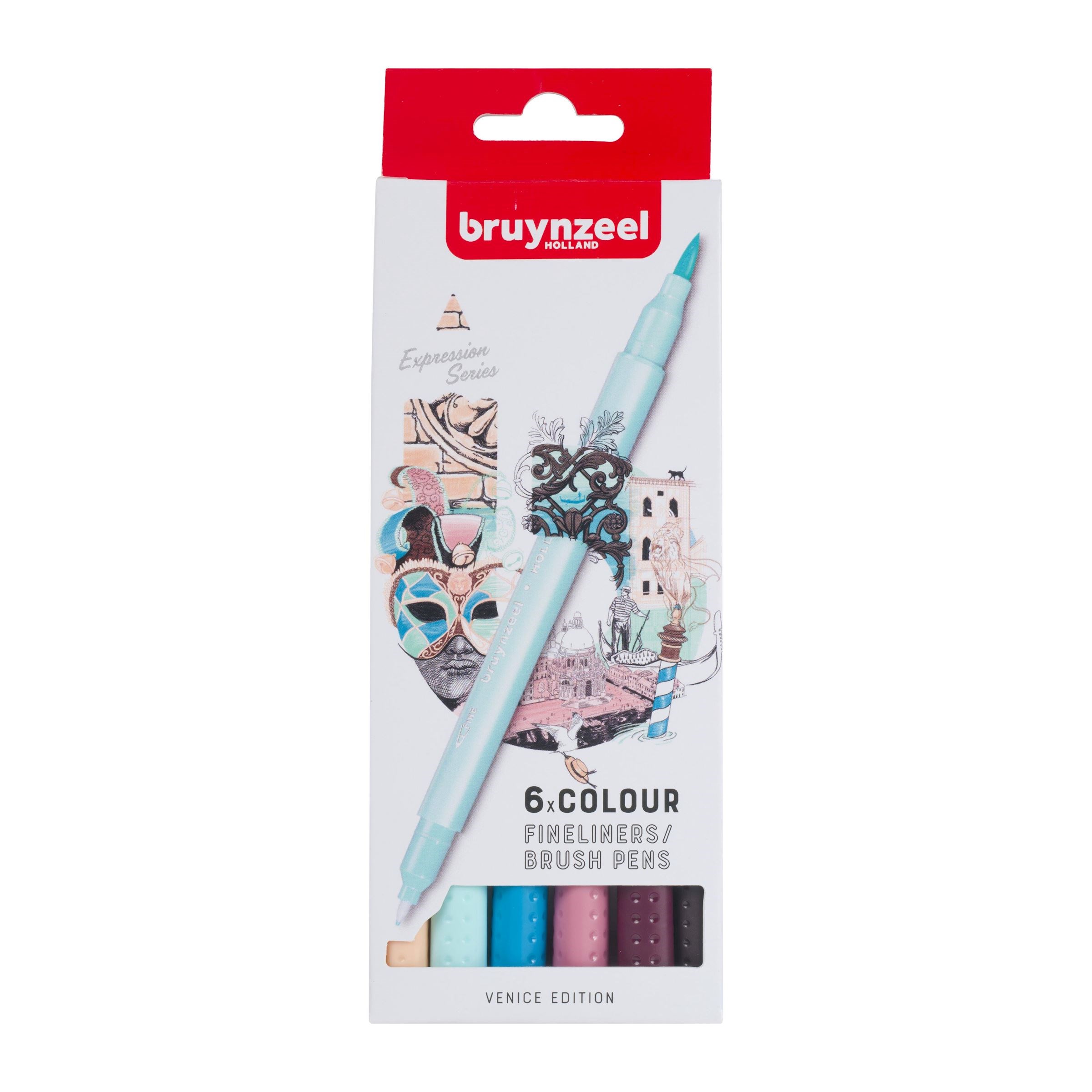 Bruynzeel Fineliner Venice - set de 6 buc