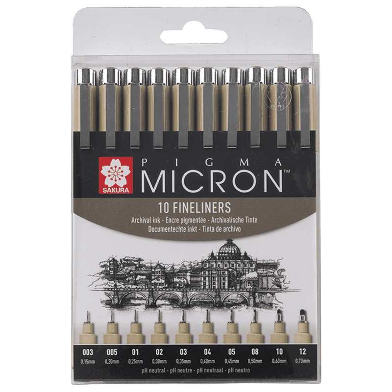 Set SAKURA Pigma Micron tehnic - 10buc