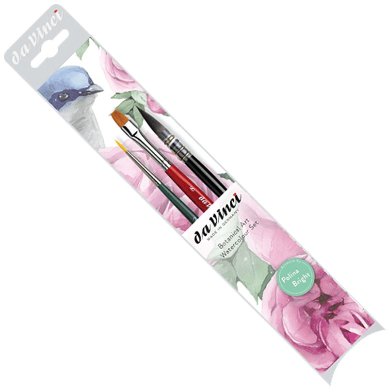 Set pernsule da Vinci BOTANICAL pentru acuarela - 3 buc