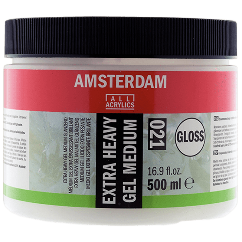 Amsterdam medium gel extrem de gros lucios pentru acril 021 - 500 ml