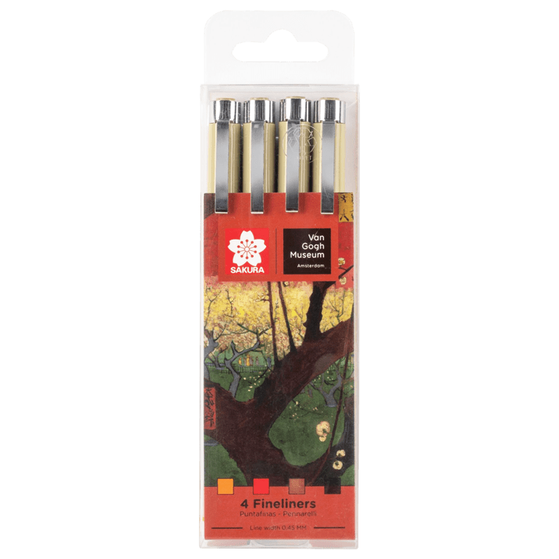 Set de stilouri tehnice SAKURA Pigma Micron - 4buc - Van Gogh Museum