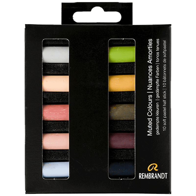 Pasteluri uscate REMBRANDT – Muted Colours - set de 10 jumătate de pasteluri