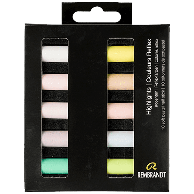 Pasteluri uscate REMBRANDT – Highlights - set de 10 jumătate de pasteluri