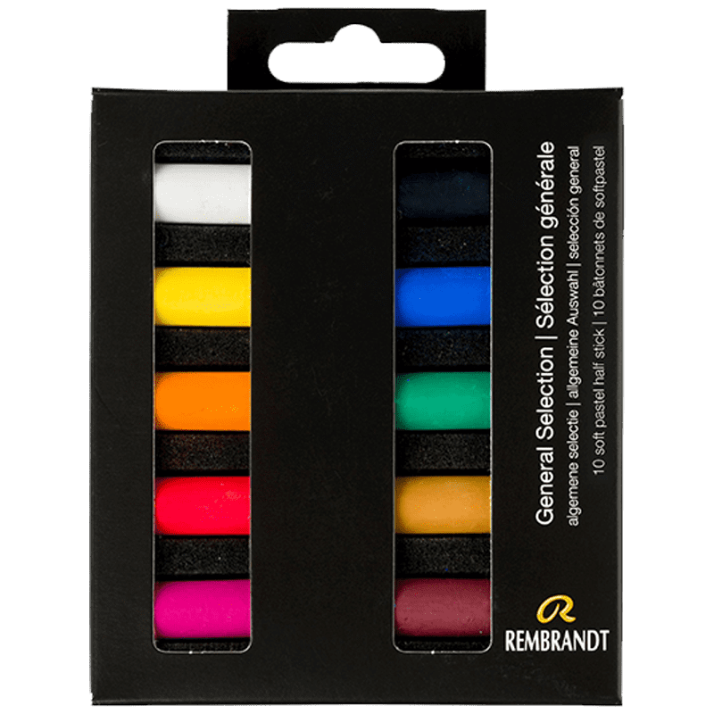 Pasteluri uscate REMBRANDT – General Selection - set de 10 jumătate de pasteluri