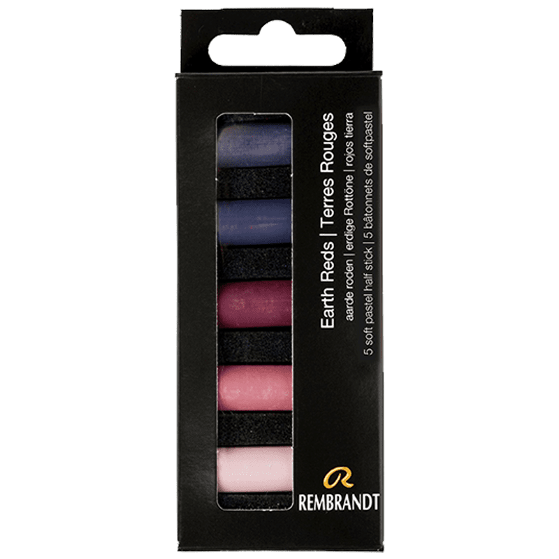 Pasteluri uscate REMBRANDT – Earth Reds - set de 5 jumătate de pasteluri