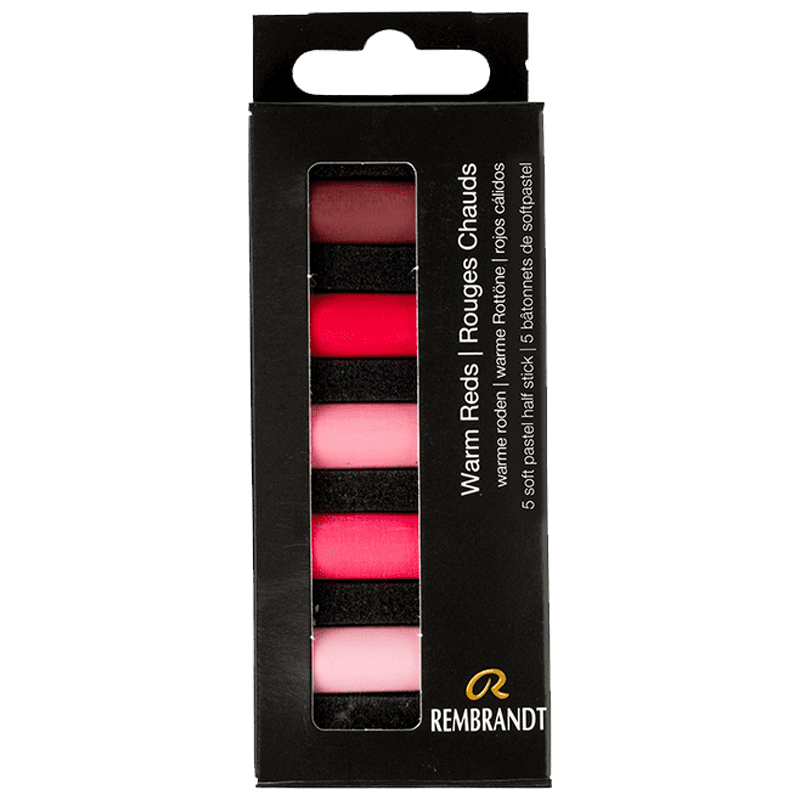 Pasteluri uscate REMBRANDT – Warm Reds - set de 5 jumătate de pasteluri