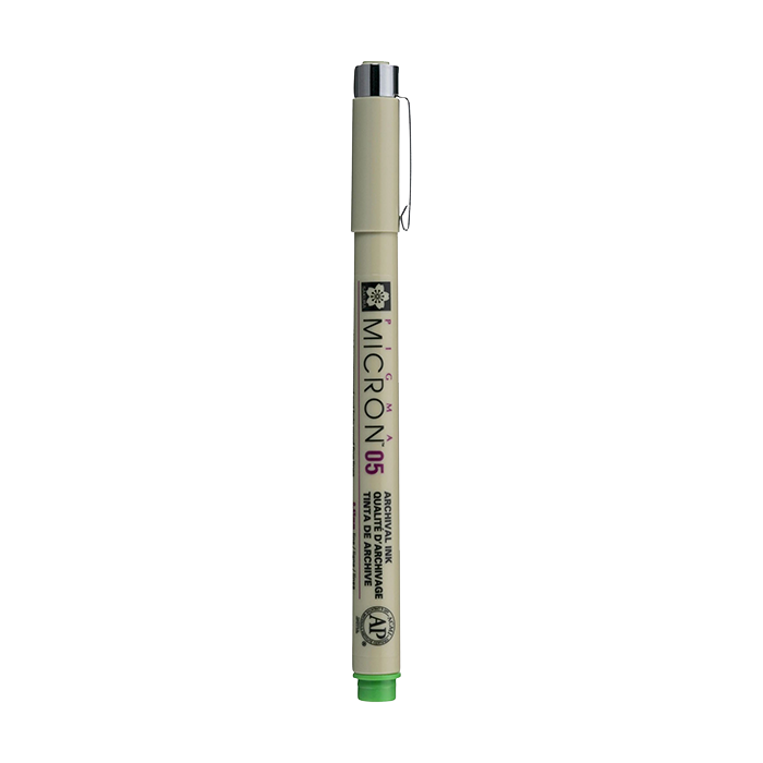 Stilou tehnic SAKURA Pigma Micron® FRESH GREEN – diferite mărimi