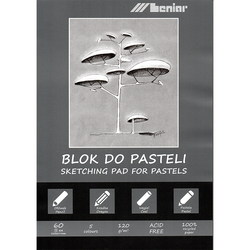 Bloc de schițe Leniar Pastel - formate diferite