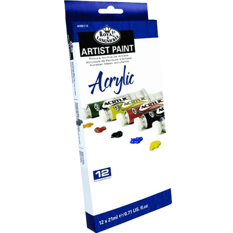 Set de culori acrilice Royal & Langnickel - 12 x 21 ml