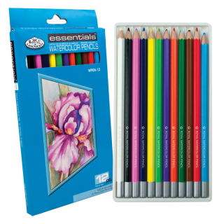 Creioane acuarela Watercolor Royal & Langnickel Pencils - set de 12 bucăți