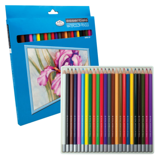 Creioane acuarela Watercolor Royal & Langnickel Pencils - set de 24 bucăți