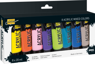 KREUL Set de vopsele acrilice SOLO GOYA 8 x 20 ml - MIXED COLORS